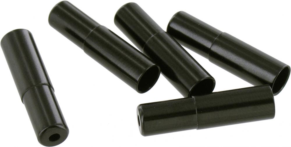 VAR 100 Stück. Außenhüllenendkappen FR-01960 Schwarz 100 Schwarz - präziser Abschluss für Zugaußenhüllen