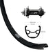 Bike-Parts Laufrad|Vorderrad 29 Zoll Deore XT Centerlock schwarz Schnellspanner 32-Loch Ryde Rival 19 Disc schw Nirosta-Speichen schwarz