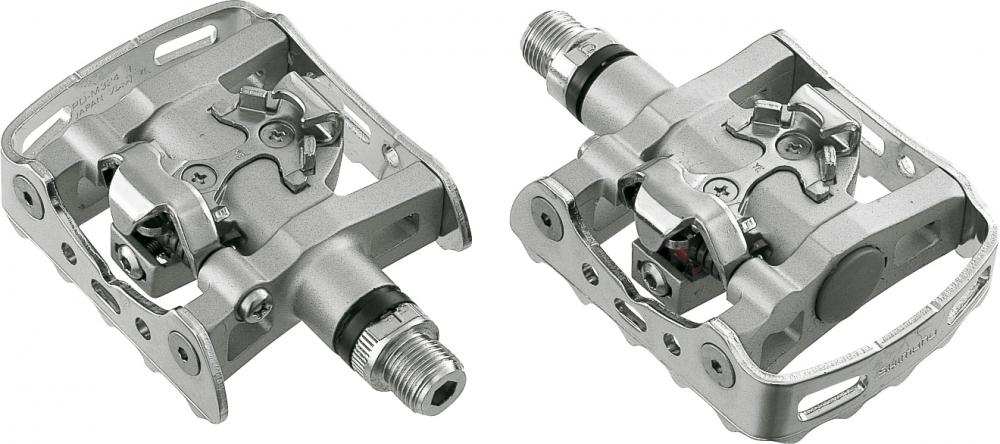SHIMANO Pedal PD-M324 - SPD Kombipedal mit Plattform für MTB und Trekking