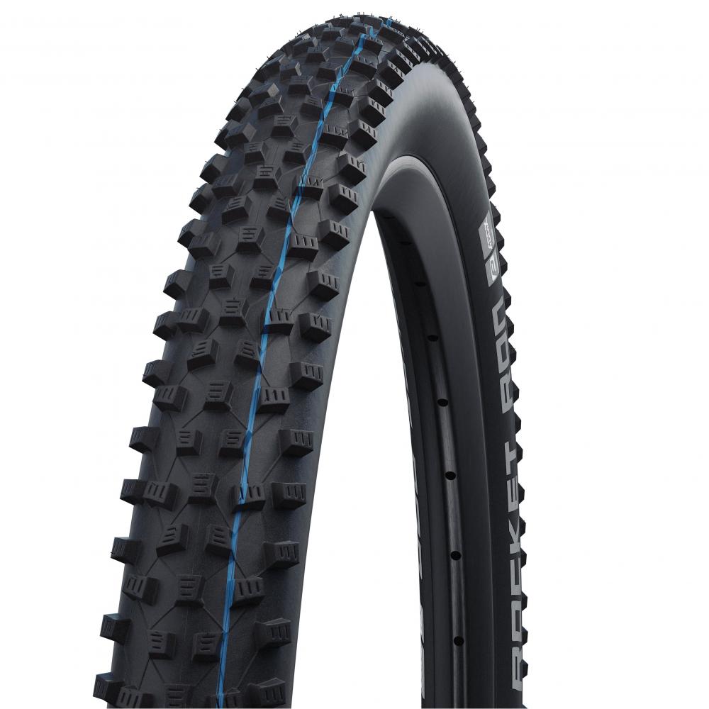 Schwalbe Rocket Ron 27.5x2.25" MTB Reifen schwarz mit blauem Streifen, faltbar, TLE E-25.