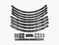 Race Face Laufrad Decal Set, medium, grey - stylische Felgenaufkleber für dein Bike