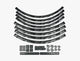 Race Face Laufrad Decal Set, medium, grey - stylische Felgenaufkleber für dein Bike