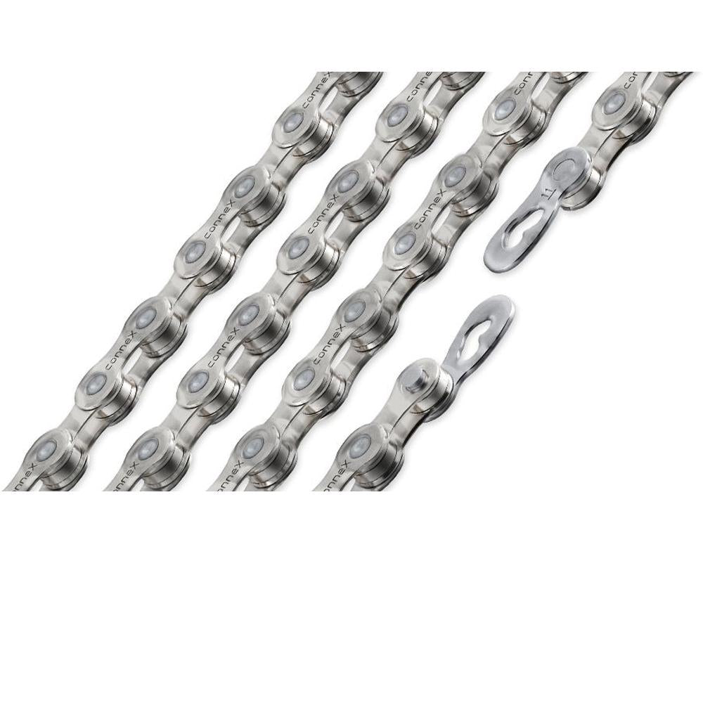 11sw 11-fach Fahrradkette, 118 Glieder, 1/2"x11/128", Silber, Mit Kettenschloss, Kompatibel Mit Shimano, Sram Und Campagnolo