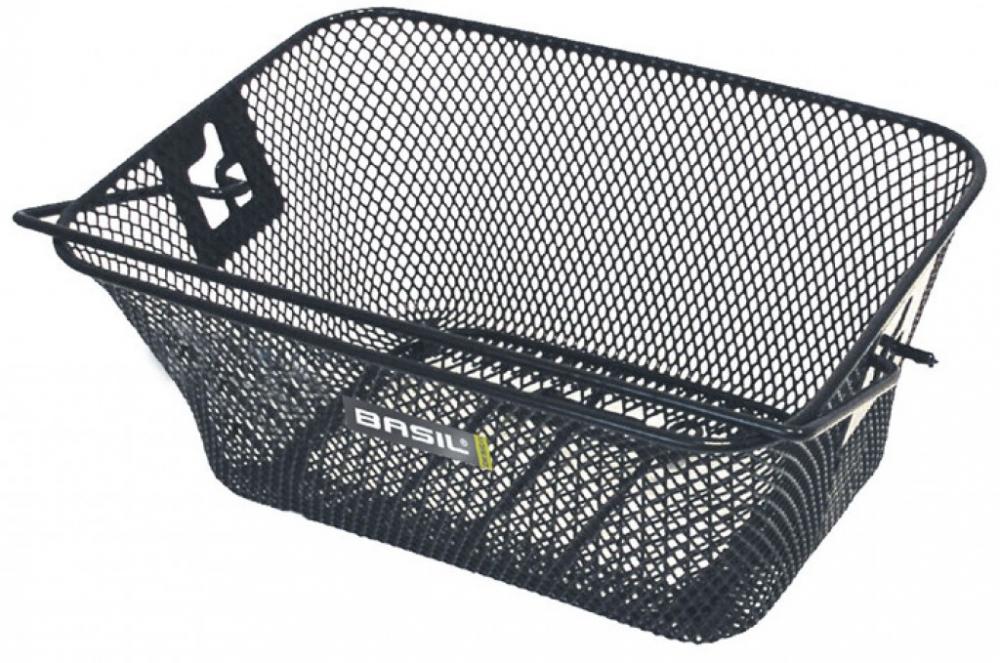 Schwarzer Basil Tigre Kinderfahrradkorb aus Draht für Gepäckträger, abnehmbar, 5 kg Tragkraft.