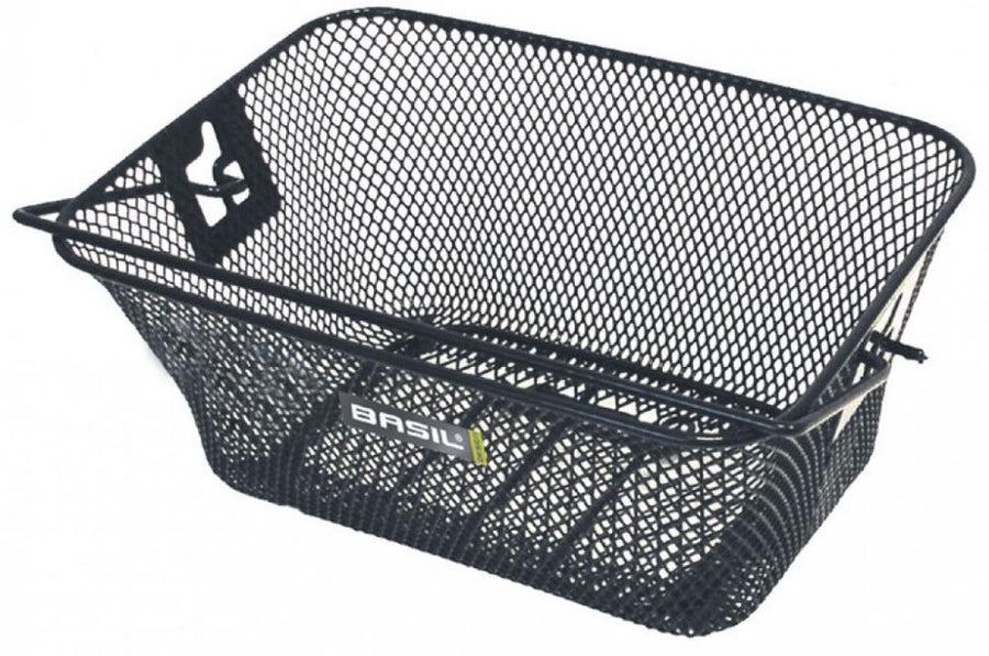 Schwarzer Basil Tigre Kinderfahrradkorb aus Draht für Gepäckträger, abnehmbar, 5 kg Tragkraft.