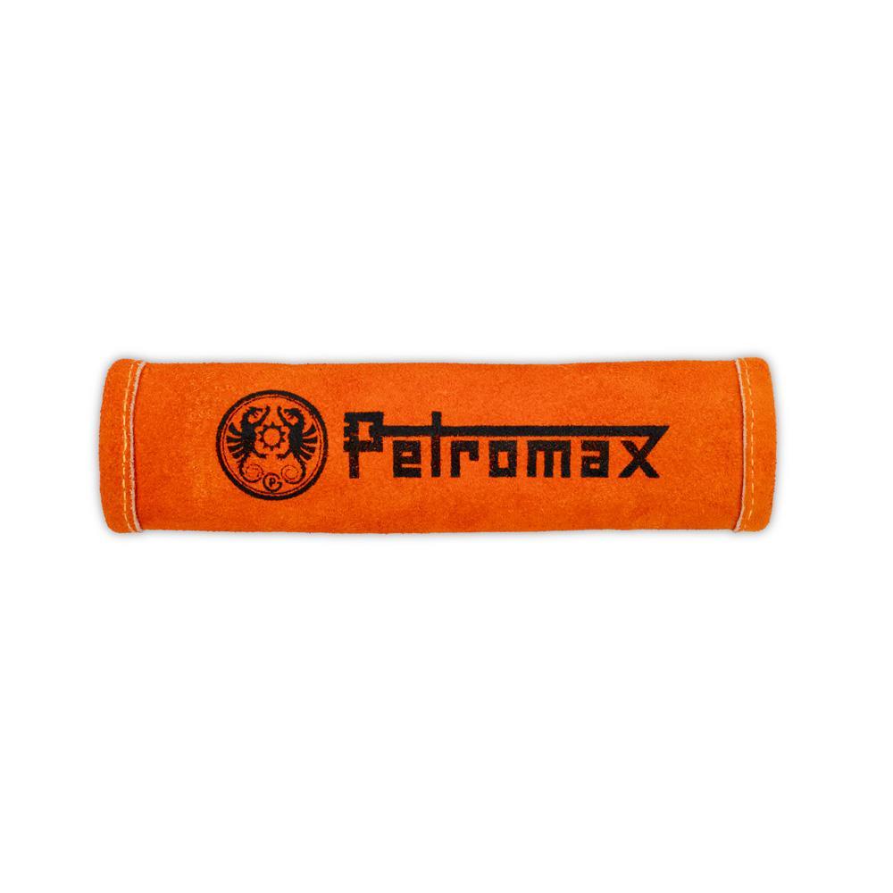 Petromax Aramid Griffhülle für Feuerpfanne  universeller Hitzeschutz aus Rauleder und Aramidfasern, passend für alle gusseisernen Pfannenstiele, leuchtend glutorange