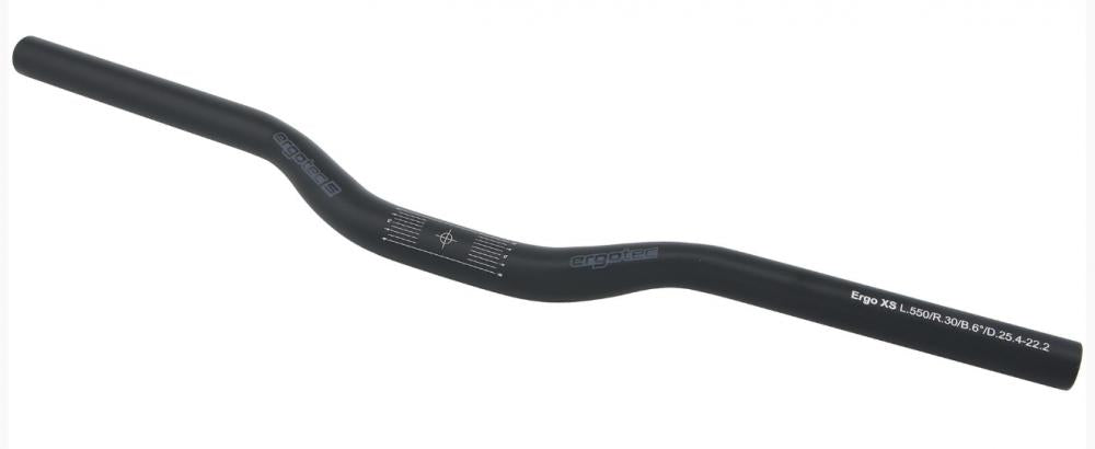 Ergotec Lenker Ergo Ø 25,4 mm 550 mm Rise 30 mm 6° schwarz