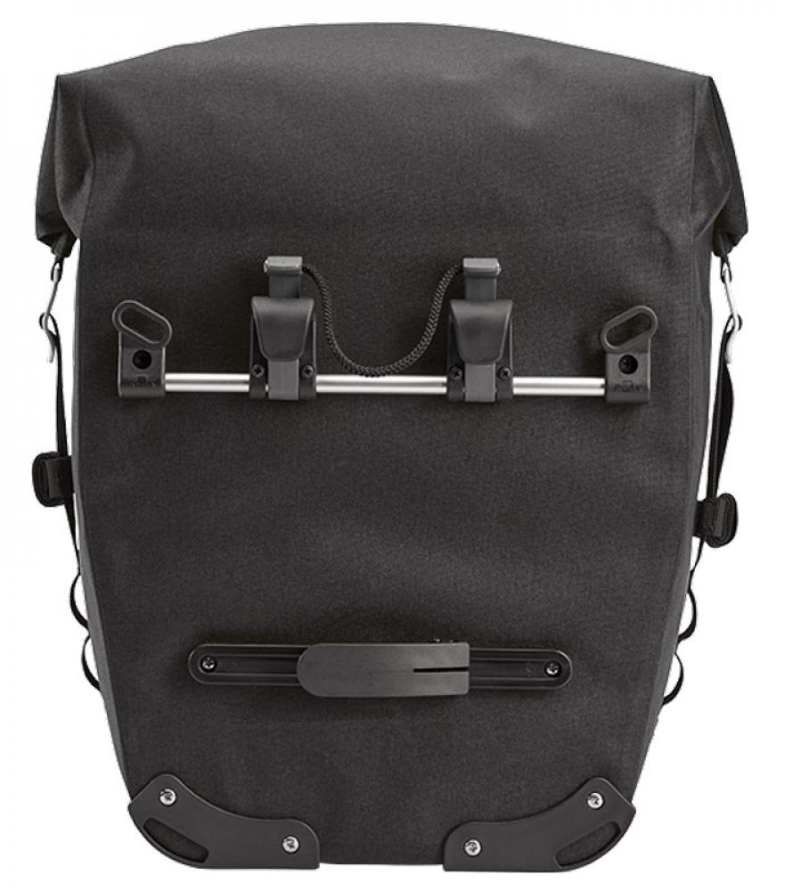 BROOKS Scape Pannier Small Black - wasserdichte Fahrradtasche 10-13 Liter aus 600D Polyester mit Hypalon-Details - 760 g leicht, 260x150x300-400 mm