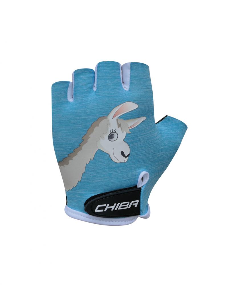 CHIBA Cool Kids - Kinder Fahrradhandschuhe XS türkis, Griptec Innenhand, waschbar