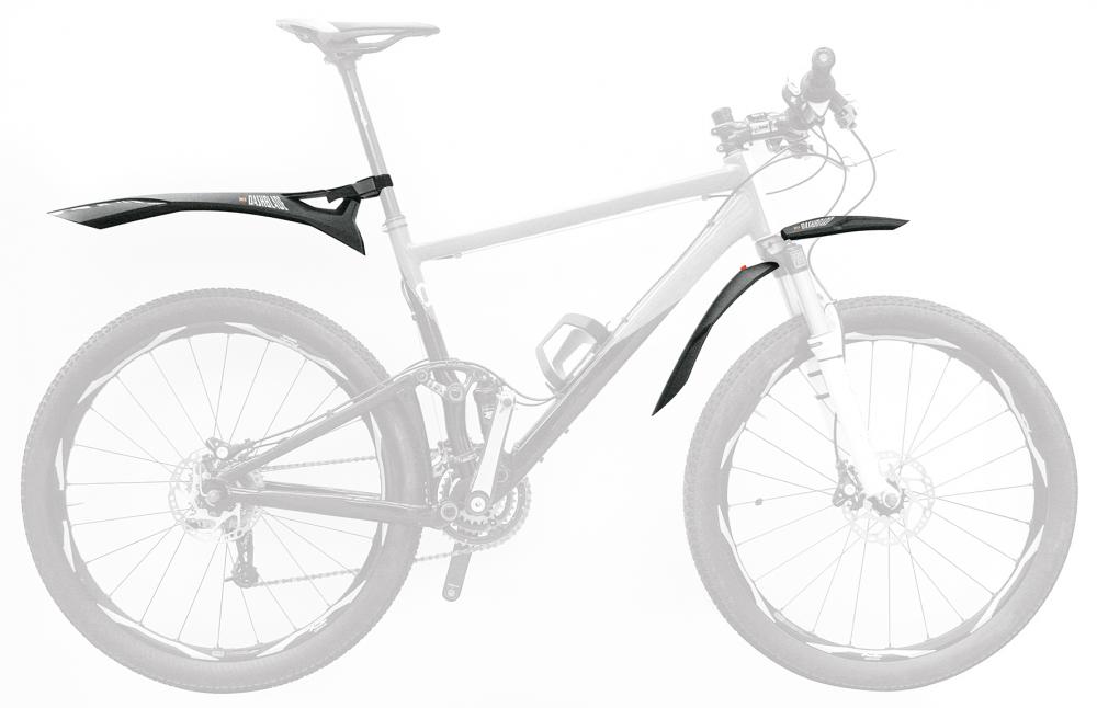 SKS VR-Steckblech Dashboard 26"-27.5"  Fahrrad-Schutzblech für Vorderreifen, ideal für 26"-27.5" Laufräder, einfache Montage, robustes Design, spritzwassergeschützt