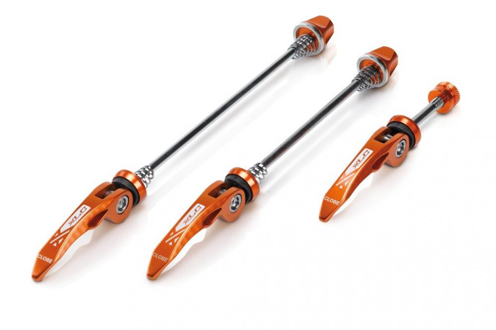 ​ Schnellspannset Qr-l05, 3-teilig, Orange, Für Vorder- Und Hinterrad Sowie Sattelstütze, Material: Stahl Und Aluminium