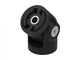 Quad Lock Knuckle Adaptor, Gelenkadapter für Motorradhalterungen, schwarz, kompatibel mit Quad Lock 360, 34,8 mm Höhe, 25 mm Breite