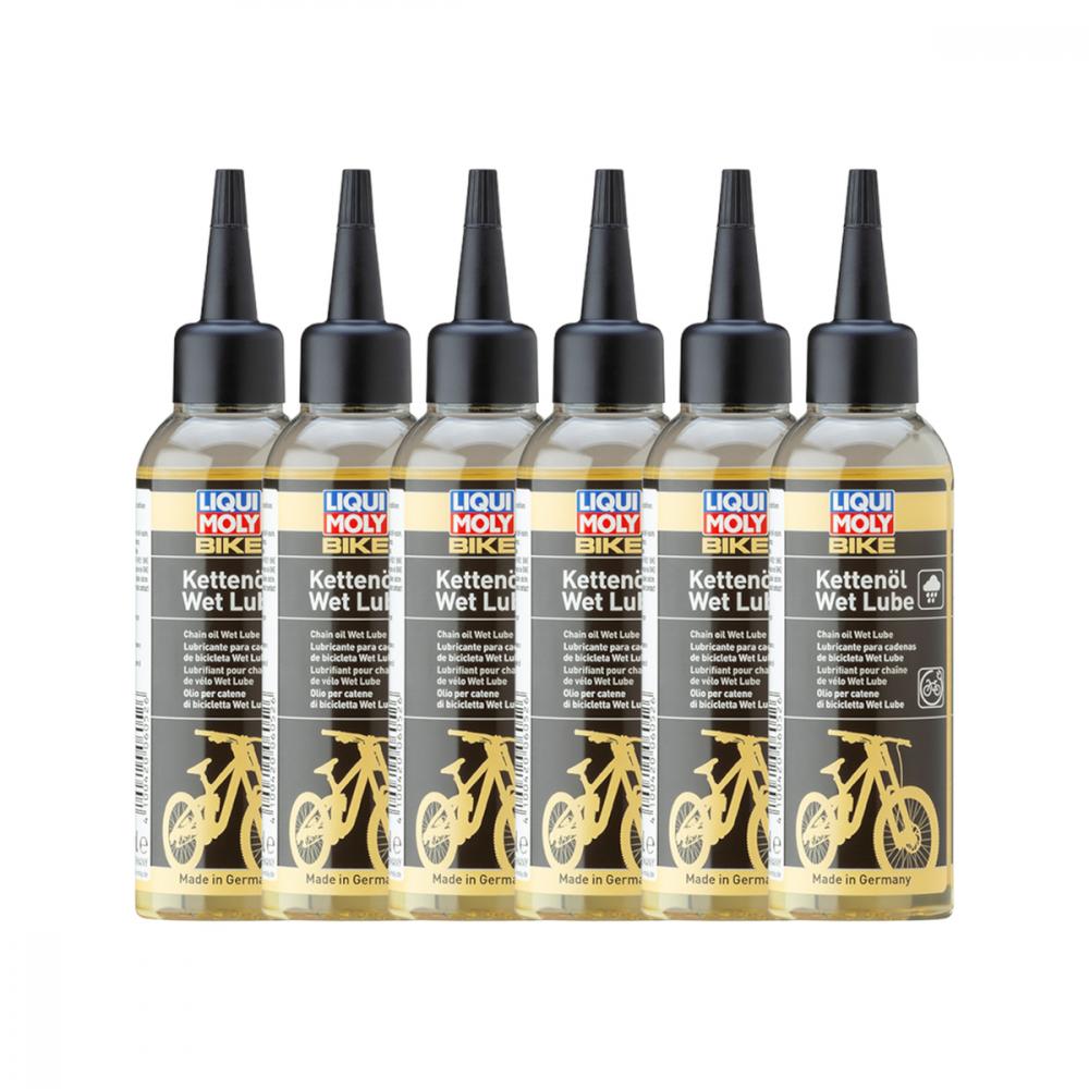 Liqui Moly Bike Kettenöl Wet Lube, 100 ml 6er Karton - optimaler Schutz bei Nässe
