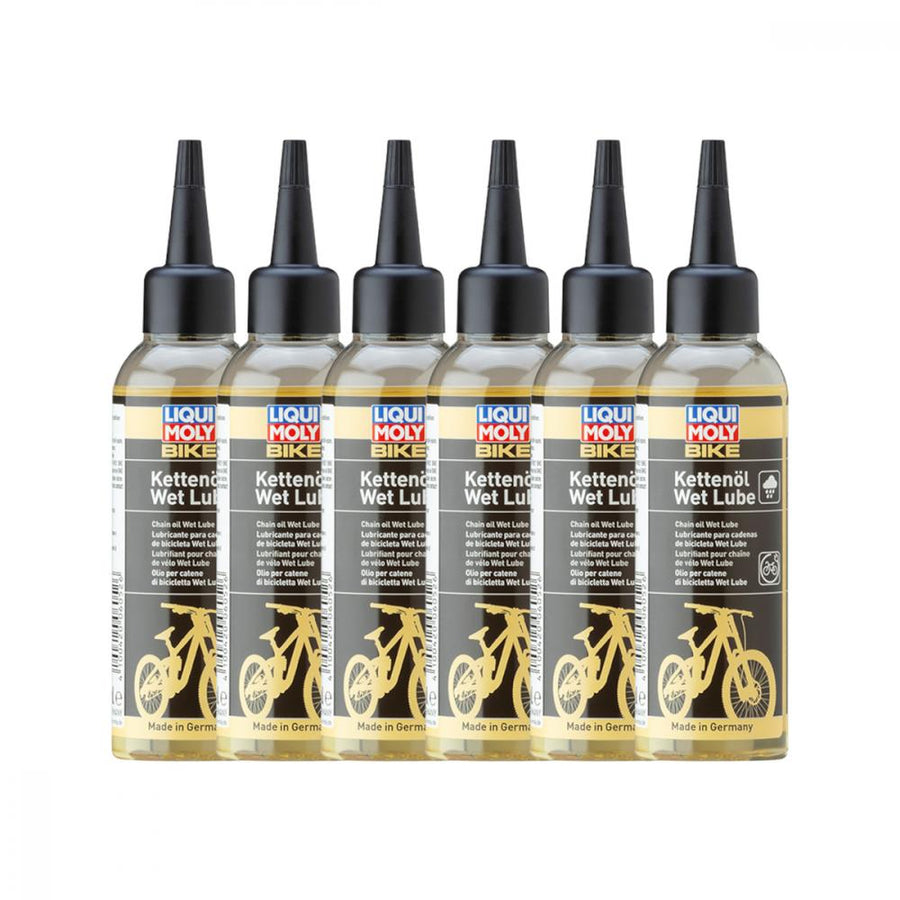 Liqui Moly Bike Kettenöl Wet Lube, 100 ml 6er Karton - optimaler Schutz bei Nässe