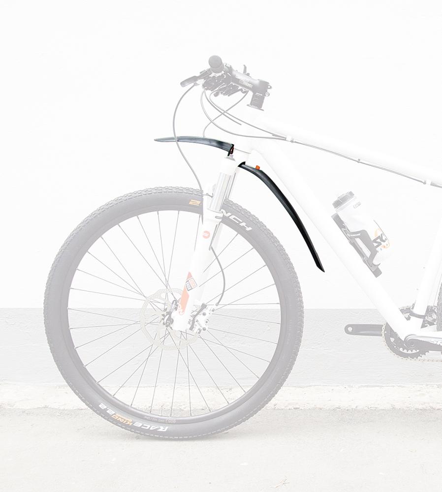 SKS - Schutzblech Shockboard XL - Steckschutzblech für MTB 27,5" 29" Vorderrad, extra breit, schlagfester Kunststoff, einfacher Schnellverschluss, schwarz