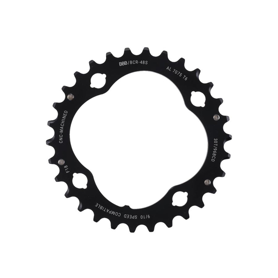 BBB Cycling BBB Kettenblatt MTB Gear comp. 30T 96 mm anthrazit - präziser Antrieb für 3x10