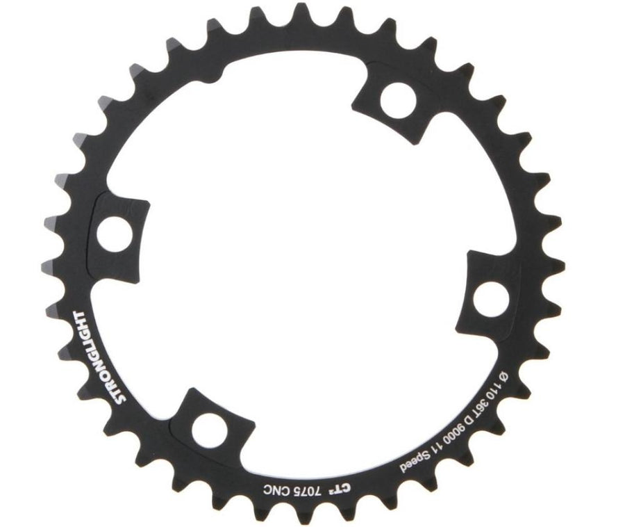 Stronglight CT2 Kettenblatt schwarz 36Z 110mm für Dura Ace 9000 11-fach.