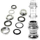 Messingschlager, Steuersatz 1\" Gewinde Alu, silber cartrige, Ko=26,4mm, 390350