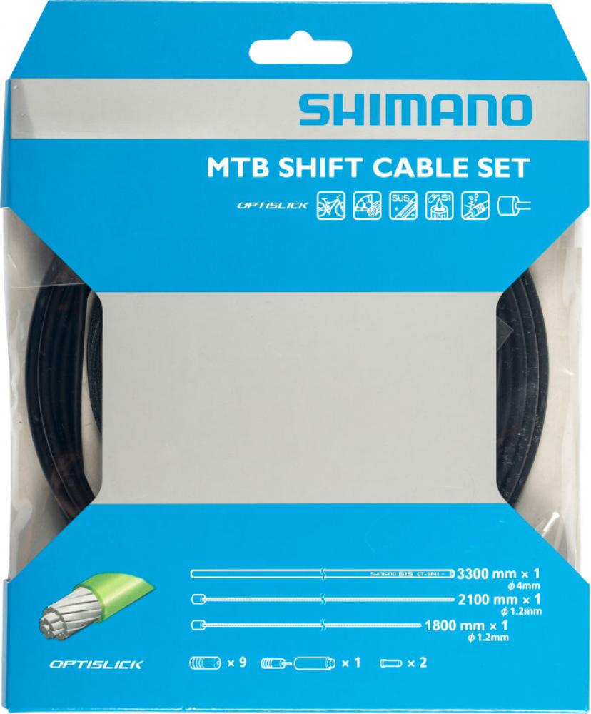 SHIMANO Schaltzug-Set MTB OPTISLICK 3300 mm Schaltzug - reibungsarme Schaltperformance
