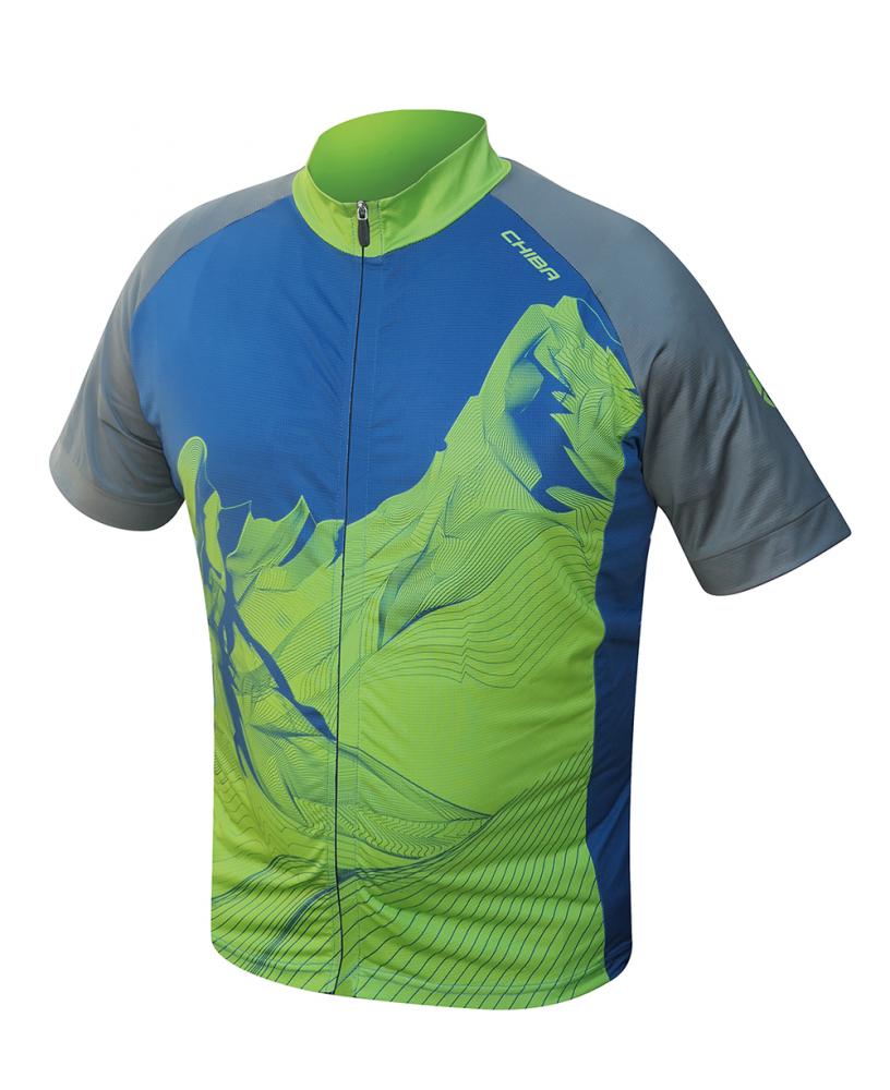 CHIBA Watzmann Shirt Pro - Radtrikot XXL marine, atmungsaktiv, 3 Rückentaschen