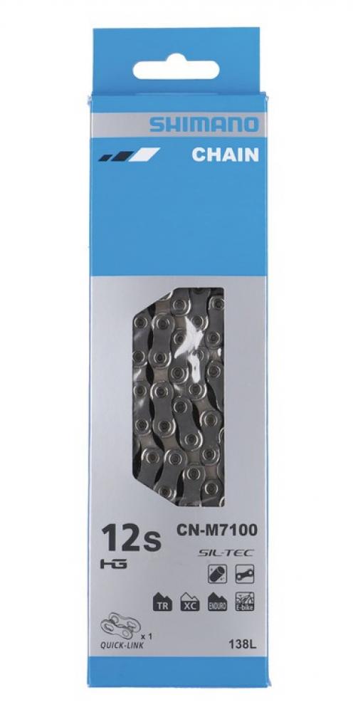 SHIMANO SLX CN-M7100 12-fach Kette, 138 Glieder, für MTB & E-Bike.