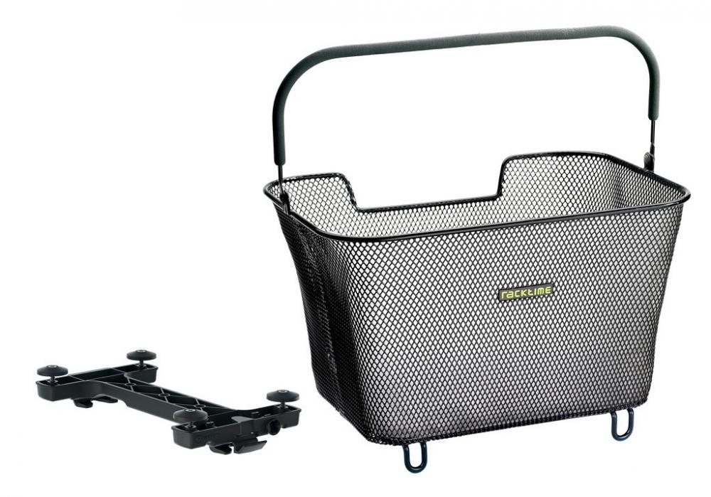 racktime Korb Bask-it 2.0 large 23 Liter schwarz 43x29x31 cm - Gepäckträgerkorb