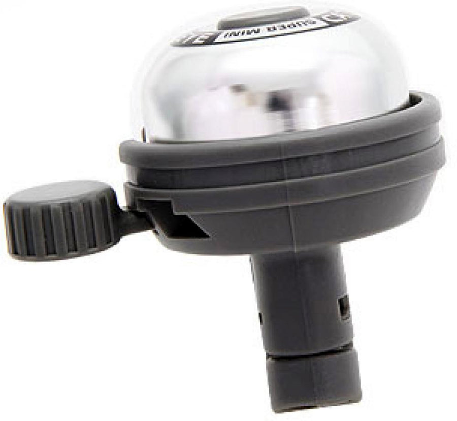 CATEYE Klingel Super Mini Bell PB-600 600 Silber - kompakte Fahrradklingel mit klaren Klang