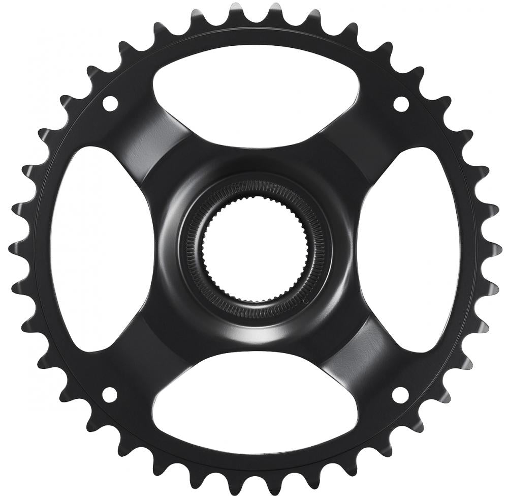 SHIMANO Kettenblatt CR-ET600 38Z ohne KSR - Effiziente Performance für E-Bike Antriebe