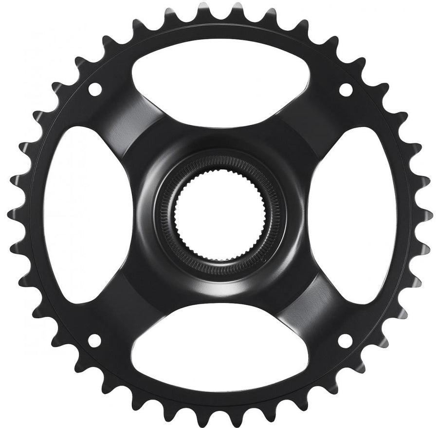 SHIMANO Kettenblatt CR-ET600 38Z ohne KSR - Effiziente Performance für E-Bike Antriebe