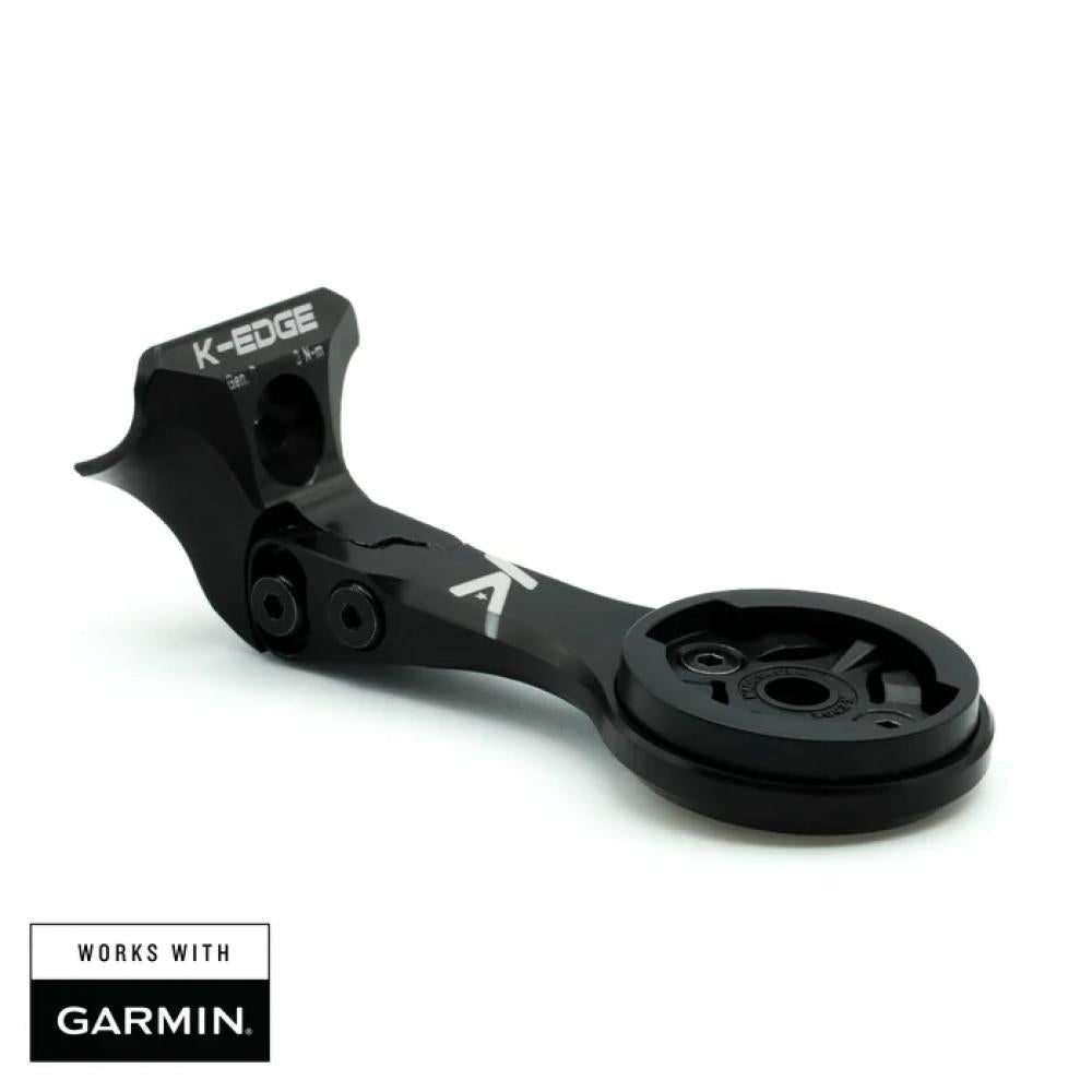 K-Edge Garmin Gen7 Madone Combo Halterung für Trek Madone SLR Gen7 Lenker, kompatibel mit Garmin Fahrradcomputern, integrierter GoPro-Halterung, CNC-gefräst, schwarz eloxiert