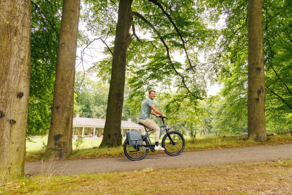 New Looxs Doppelpacktasche Tulum MIK Grey Green Grey - alltagstaugliche Fahrrad-Doppeltasche