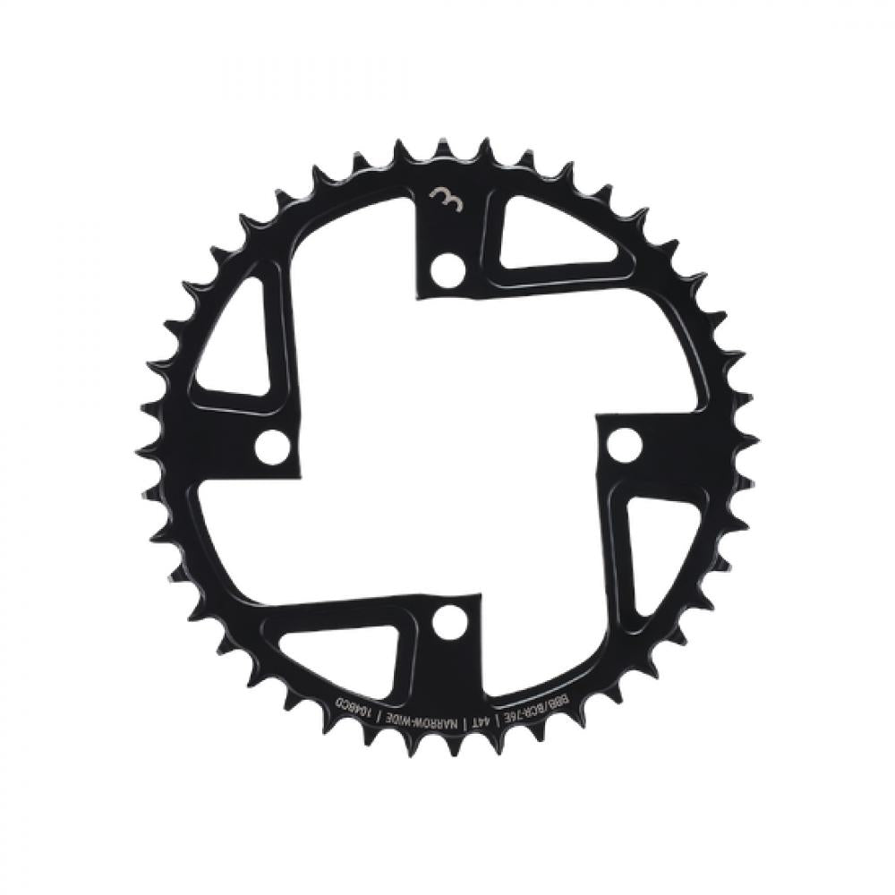 BBB Cycling BCR-76E Kettenblatt E-bike Gear 44T/104 104 Schwarz - leiser, effizienter Antrieb