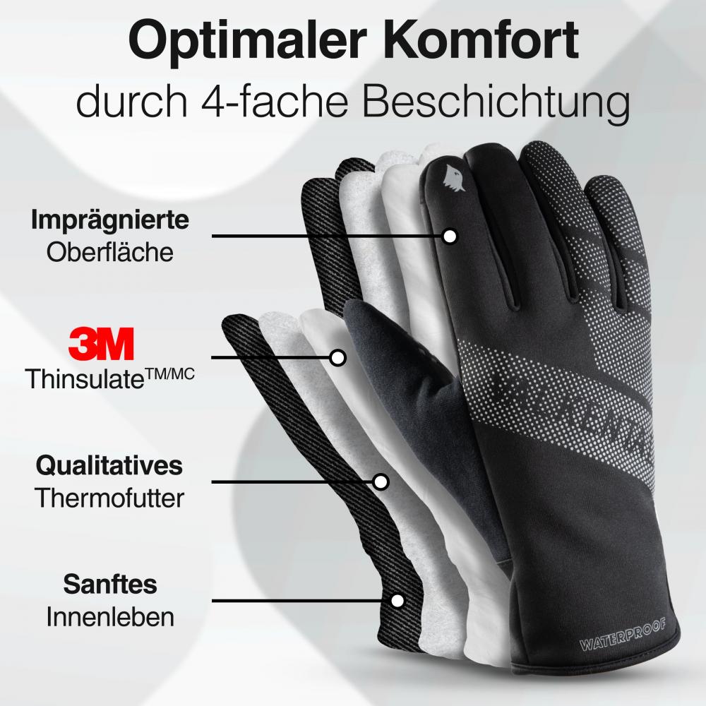 Valkental Handschuh GloRider V2 Ultra Gr. S Schwarz
