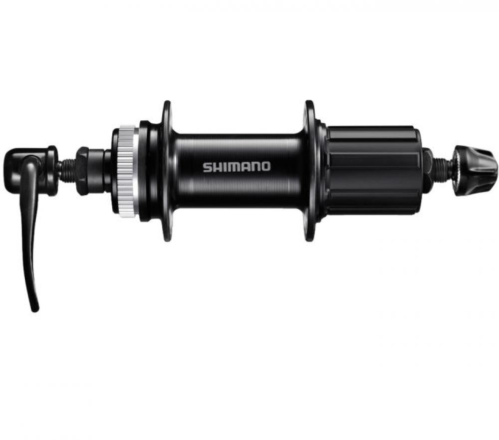 SHIMANO Hinterradnabe FH-QC300HM 8/9/10/11-fach 32 Loch Schwarz - zuverlässige moderne Ausführung