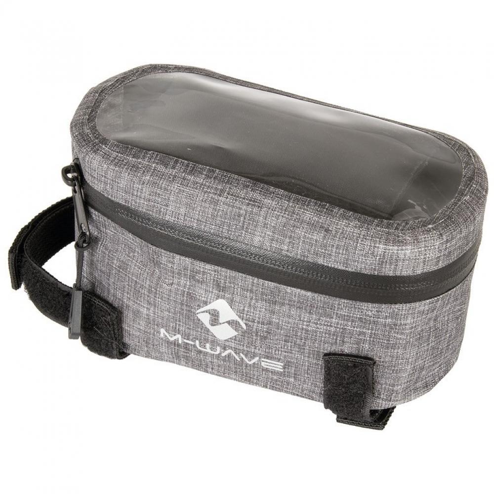 M-wave Oberrohrtasche Suburban Top Grau 18,5 X 9,5 X 8,5cm