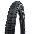 Schwalbe Johnny Watts Reifen 29x2.60 Zoll schwarz mit Reflexstreifen und grobem Profil für E-Bikes.