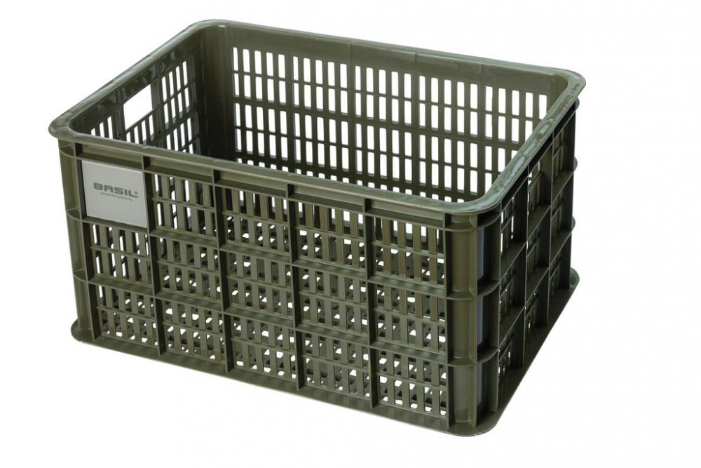 Fahrradkiste Crate L - 40 Liter, Grün