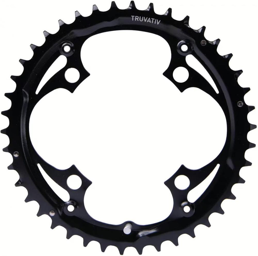 Truvativ Kettenblatt MTB-Trekking 48 Zähne - 104 mm Lochkreis - 4-Arm - Stahl - 9-fach - schwarz