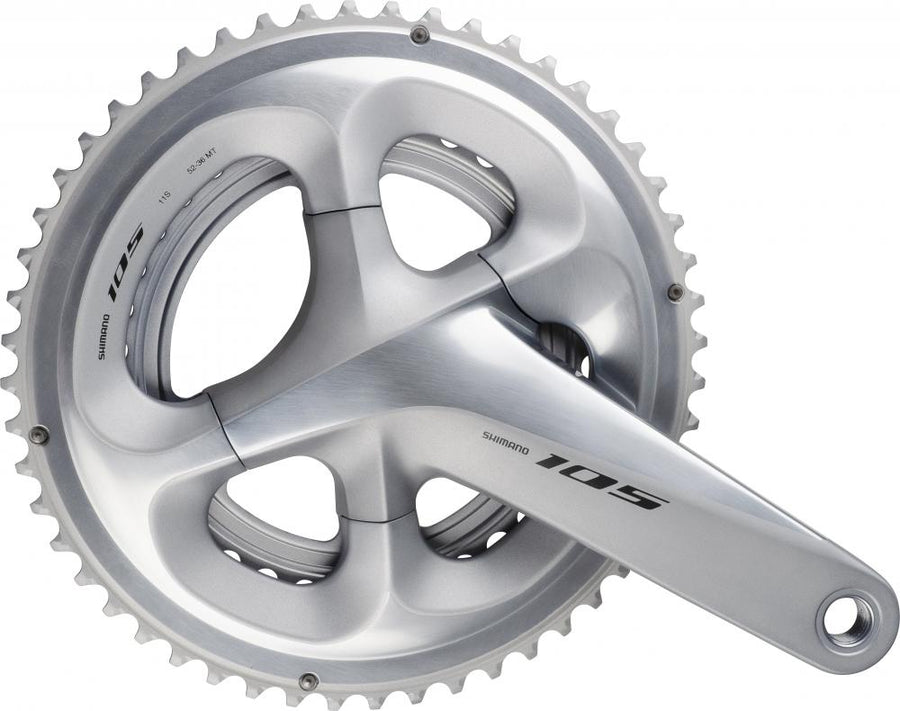 SHIMANO Kurbelgarnitur 105 FC-R7000 Kurbelgarnitur - 11-fach, 172,5 mm, 52-36 Zähne, 36 Zähne