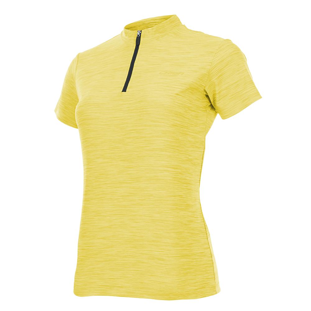 CHIBA Lady Melange Shirt - Radsport-Trikot apfelgrün, 4XL, atmungsaktiv, 3 Rückentaschen