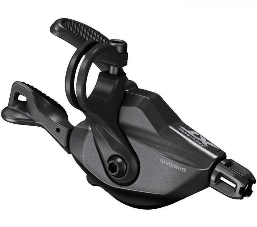 SHIMANO DEORE XT SL-M8100 12-fach rechter MTB Schalthebel mit Schelle für 12-fach Antriebe.