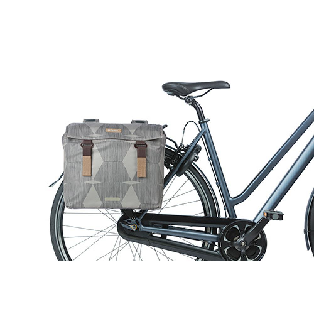 Basil Doppelpacktasche Elegance chateau taupe Größe 16x40x38 cm 40-49ltr.