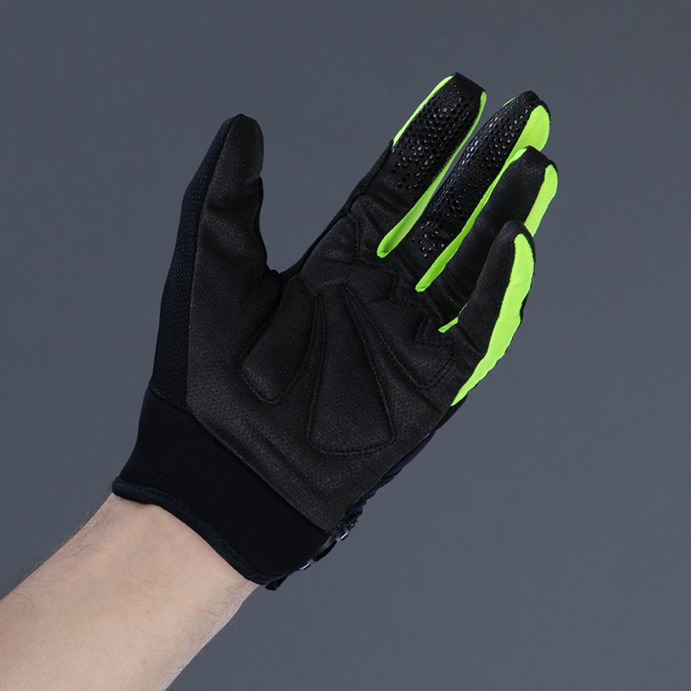 CHIBA Blade - Radhandschuhe S schwarz/neongelb, atmungsaktiv mit Touchfunktion