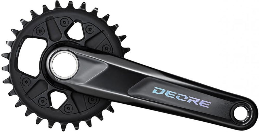 SHIMANO Kurbelgarnitur DEORE FC-M6130 Kurbelgarnitur - 12-fach, 175 mm, 30 Zähne