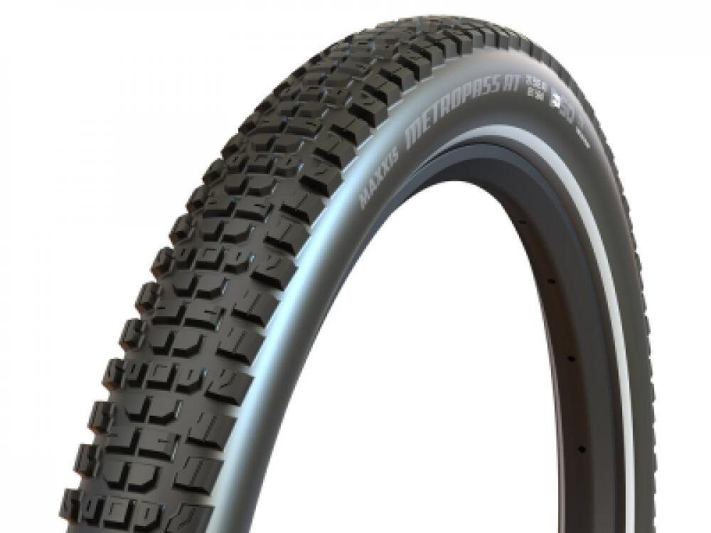 Maxxis MetroPass AT 29×2.60 66-622 All-Terrain Drahtreifen, EXO TR, 4-Season, E-50 E-Bike, Reflexstreifen