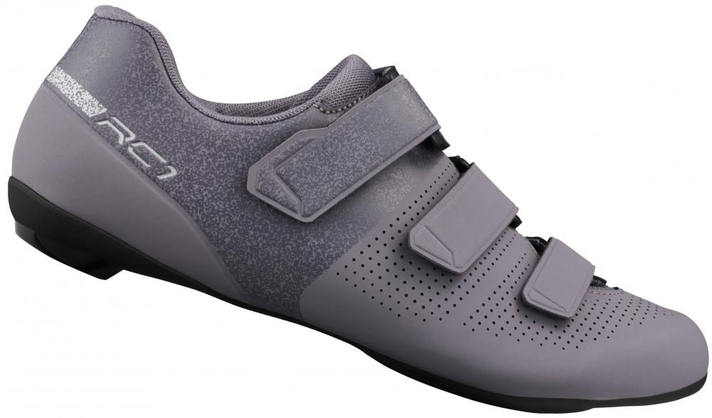 SHIMANO Fahrradschuhe RC102W Damen Road SPD-SL Größe 42 Lila - Einstiegs-Rennradschuhe mit Klettverschluss