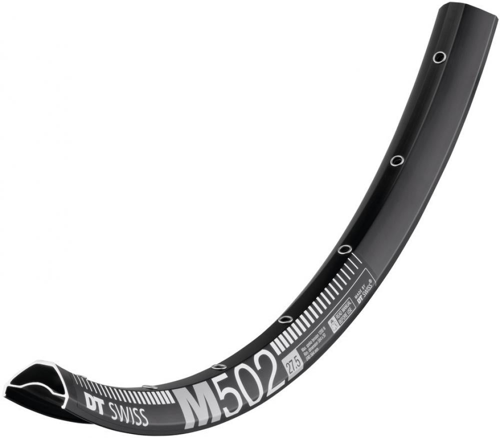 DT Swiss Felge M 502 27,5" 32 Loch Schwarz - breite, stabile Trail-Felge