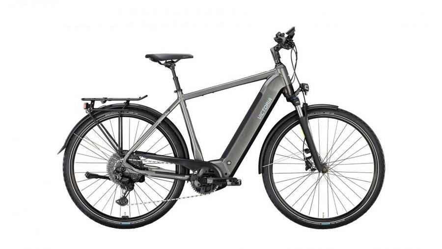 VICTORIA Elektro-Trekkingrad "TRESALO 16" (#1), Diamant, 28", bat black matt, 1x11-Gang Shimano Cues, 55cm
