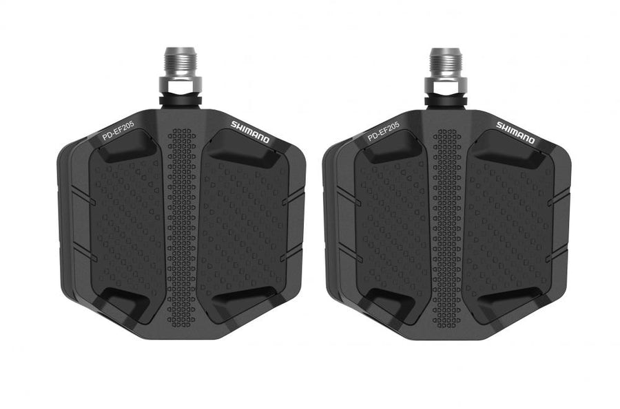 SHIMANO Pedal PD-EF205 Schwarz Flat Pedal - Schwarz