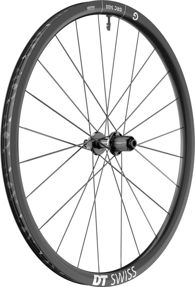 DT Swiss Laufrad GRC 1400 DICUT 27,5" 584 x 30 mm Schwarz - Highend-Gravellaufrad aus Carbon